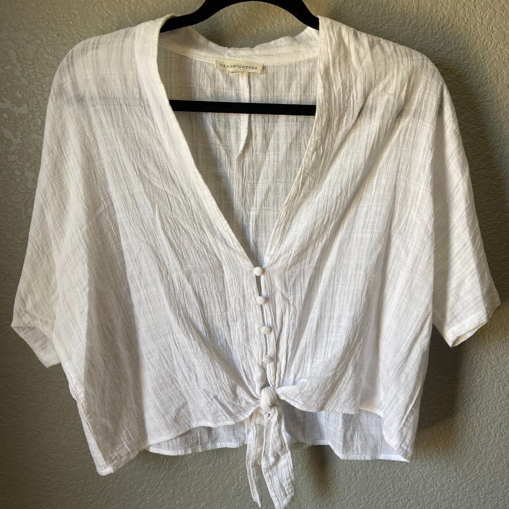 White Grade & Gather lightweight top